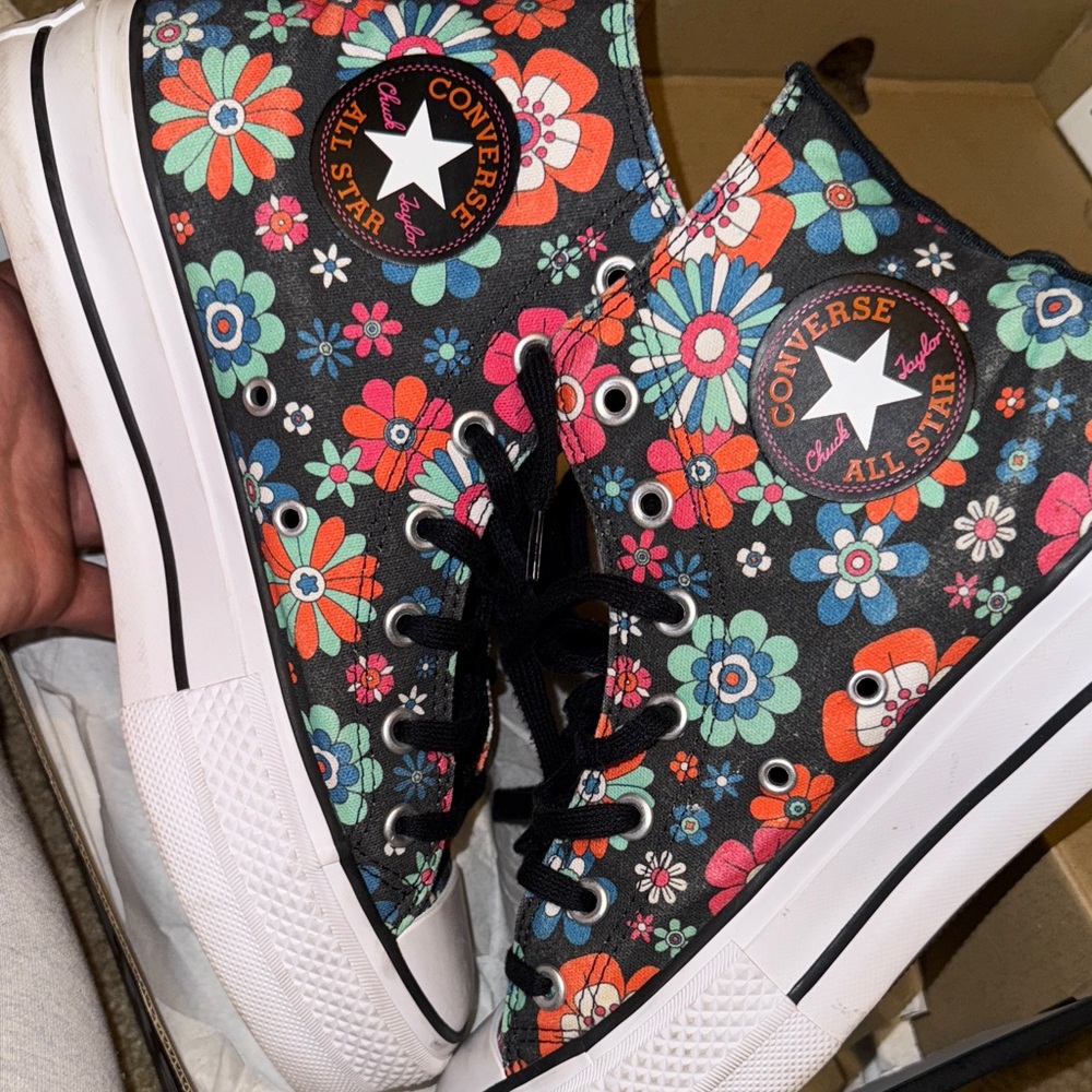 Converse Women's funky floral High Tops